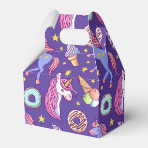 Whimsical Fusion of Unicorns, Donuts, Ice Cream Favor Box