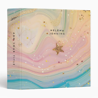 Whimsical Galaxy Space and Stars Binder