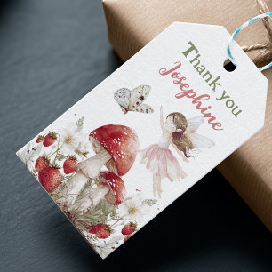 whimsical garden fairies girl birthday gift tags