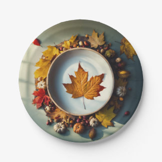 "Whimsical Garden Fiesta Paper Plates" Plate