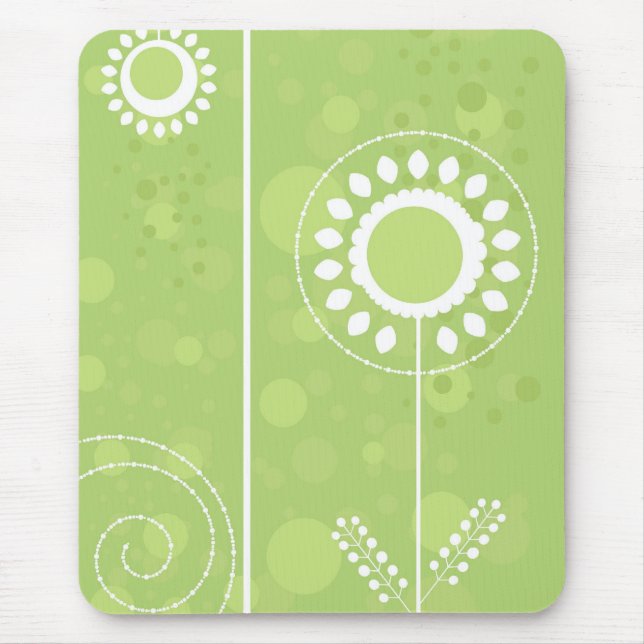 Whimsical Garden Mouse Pad (Front)