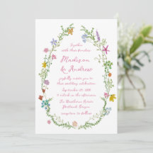 Whimsical Garden Wildflower Wedding