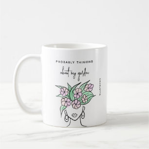 Whimsical Gardener Personalized Coffee Mug