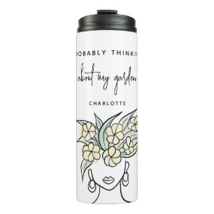 Whimsical Gardener Personalized Thermal Tumbler