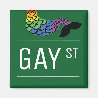 Whimsical Gay Street Sign Pride Queer LGBTIQ Party