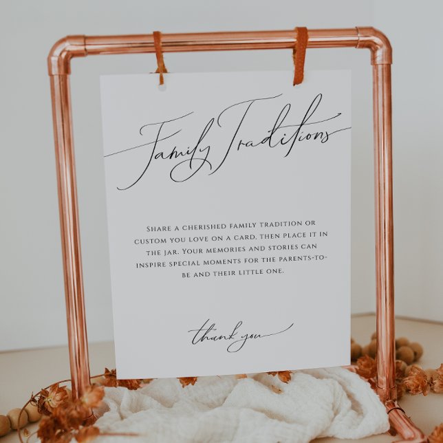 Whimsical Gender Neutral Family Traditions Sign (Creator Uploaded)