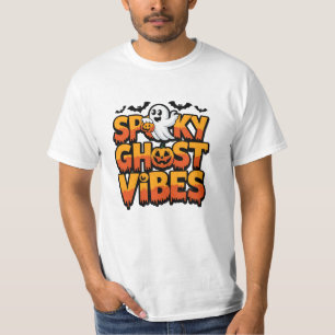 Whimsical Ghost Artwork for Spooky Season T-Shirt