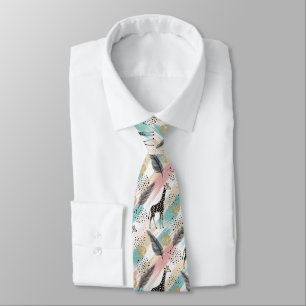 Whimsical Giraffe Polka Dot Pattern – Pastel Tie