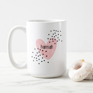 Whimsical Girls Heart Cute Customized Mug