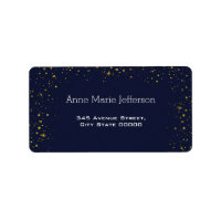 Whimsical Gold Starry Night Baby Shower