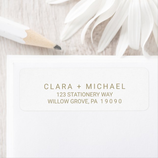 Whimsical Gold Typography Wedding (Insitu)