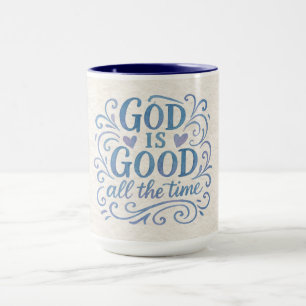 Whimsical Good is Good Typography Mug