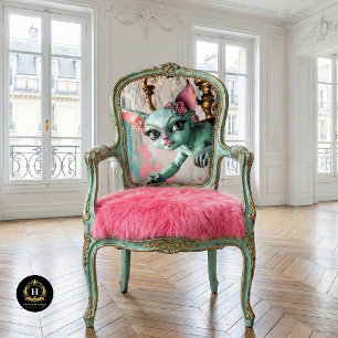 Whimsical Gothic Cat Gargoyle Decoupage Tissue Paper