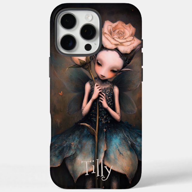 Whimsical Gothic Fairy Dark Fantasy Personalized  Case-Mate iPhone Case (Back)
