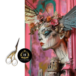 Whimsical Gothic Paris Gargoyle Decoupage  Tissue Paper