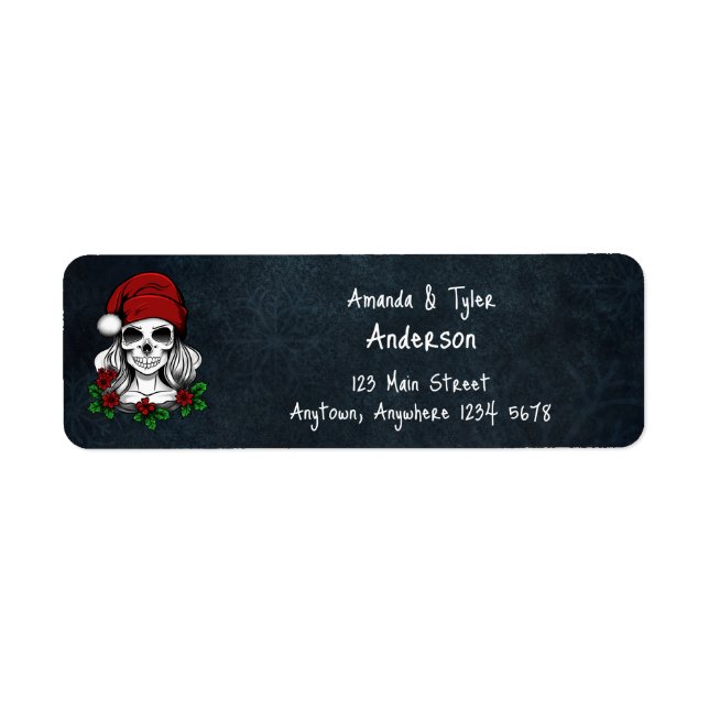 Whimsical Gothic Santa Skull Christmas (Front)