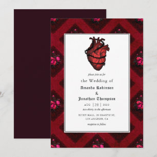Whimsical Gothic Wedding Invitation