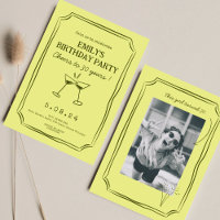 Whimsical Green Funky Cheers Beers 30 th Birthday