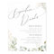 Whimsical Greenery and Gold Signature Drinks Sign
