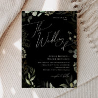 Whimsical Greenery Black and Gold The Wedding Of