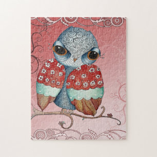 Whimsical Grumpy Owl Puzzle