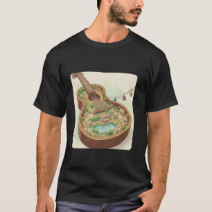 Whimsical Guitar Theme Park u2013 Fantasy Music Ar T-Shirt