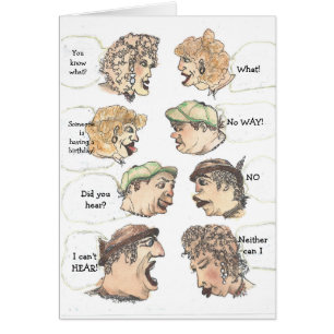 Whimsical guys and gals humourous birthday