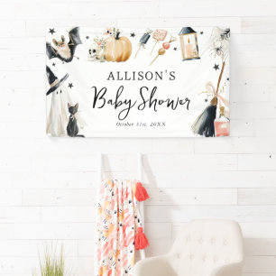 Whimsical Halloween Baby Shower Banner