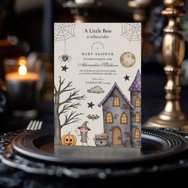 Whimsical Halloween Baby Shower Invitation (Creator Uploaded)