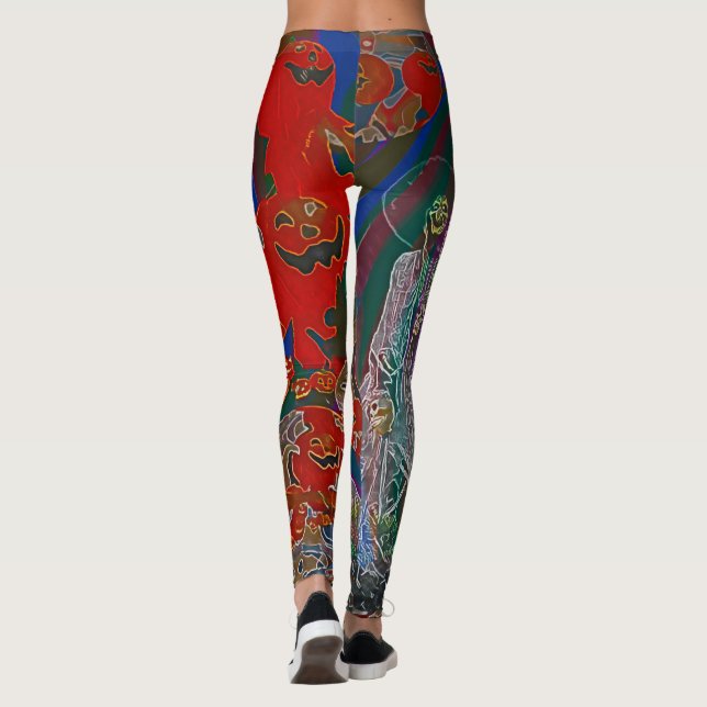 Whimsical Halloween Dreams Leggings (Back)