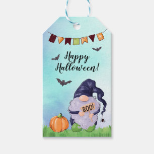Whimsical Halloween Gnome Favour Gift Tags