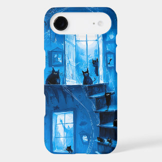 Whimsical Halloween Gothic Spooky Black Cats