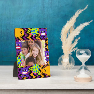 Whimsical Halloween Monsters Photo Keepsake Plaque