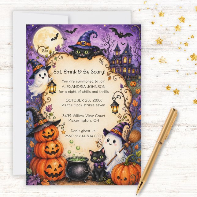 Whimsical Halloween Party Invitation (Creator Uploaded)