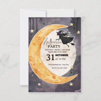 Whimsical Halloween Party Invitation – Editable  