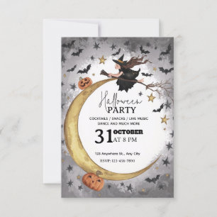 Whimsical Halloween Party Invitation – Editable