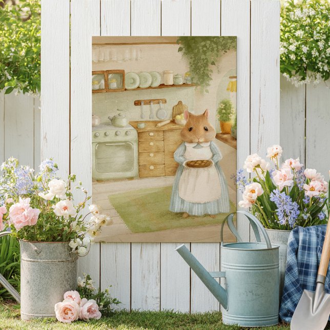 Whimsical hamster Storybook kids Poster (Creator Uploaded)