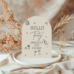 whimsical hand drawn 30th birthday drinks party invitation<br><div class="desc">Cream and black whimsical hand drawn 30th birthday drinks cocktail disco ball bow coquette party invite.</div>