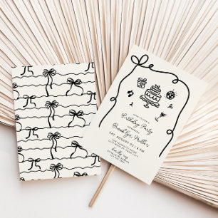 Whimsical Hand Drawn Birthday Party Invitation