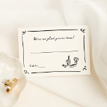 Whimsical Hand Drawn Budget Place Card<br><div class="desc">This adorable design features hand drawn elements and a whimsical bold text.</div>