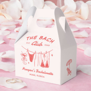 Whimsical Hand Drawn Coastal Bachelorette Favor Box