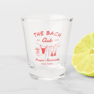 Whimsical Hand Drawn Coastal Bachelorette  Shot Glass