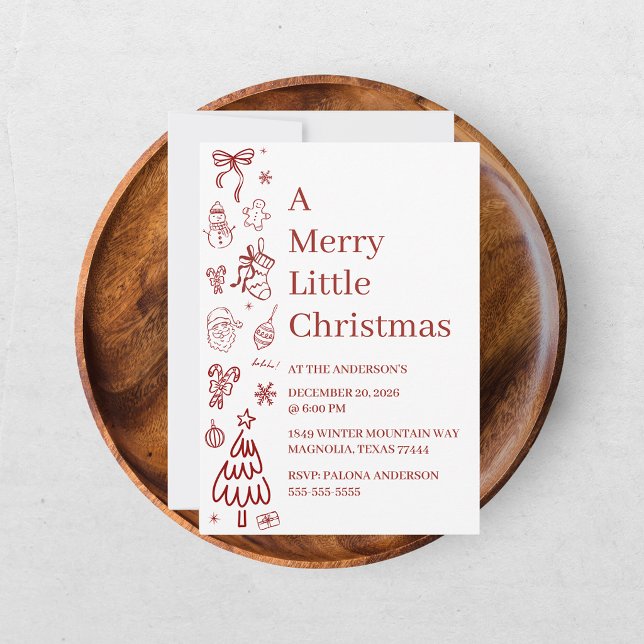 Whimsical Hand Drawn Doodle Red (Creator Uploaded)