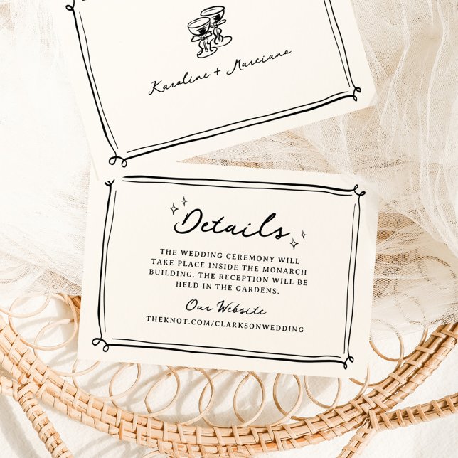 Whimsical Hand Drawn Doodles Invitation (Creator Uploaded)