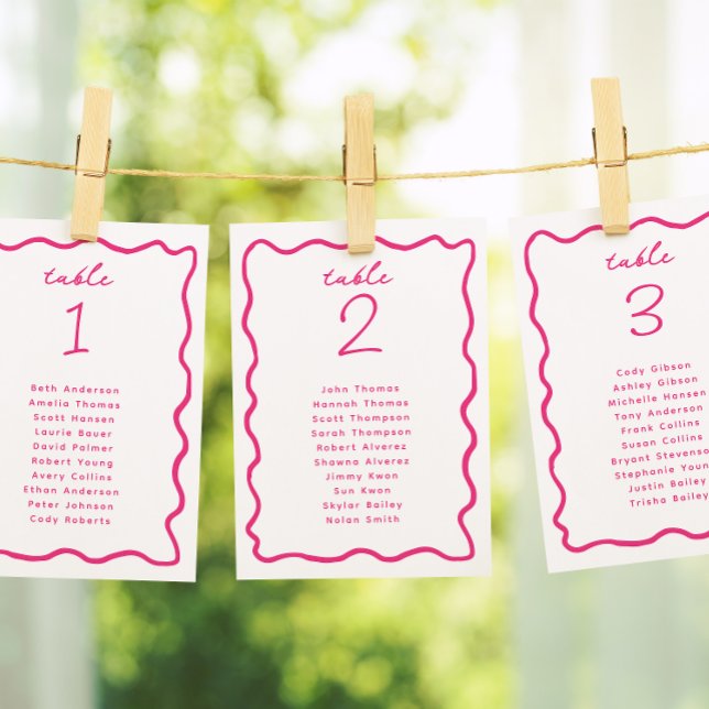 Whimsical Hand Drawn Frame Table Seating Card (Creator Uploaded)