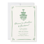 Whimsical Hand Drawn Green Engagement Party