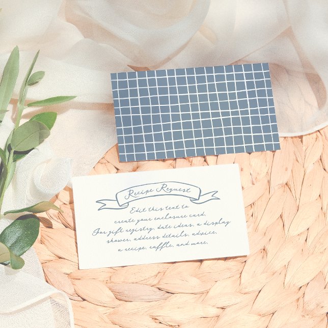 Whimsical Hand Drawn Illustrated Bridal Shower Enclosure Card (Creator Uploaded)