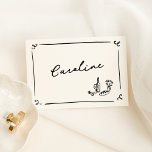 Whimsical Hand Drawn Place Card<br><div class="desc">This adorable design features hand drawn elements and a whimsical bold text.</div>