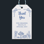 Whimsical Hand Drawn Something Blue Bridal Shower Gift Tags<br><div class="desc">Whimsical Hand Drawn Something Blue Bridal Shower Gift Tags

Sweet and bold something blue before I do bridal shower themed bridal shower tag featuring various food,  drink,  flowers and bows.</div>