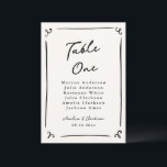 Whimsical Hand Drawn Table Card<br><div class="desc">This adorable design features hand drawn elements and a whimsical bold text.</div>